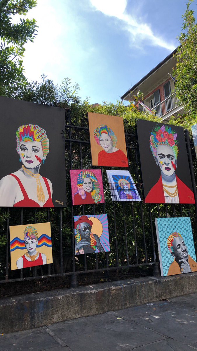 Losing my job is the best thing that’s ever happened to me. When one door closes... open another one for yourself #NewOrleansArtist #JacksonSquare #popart
