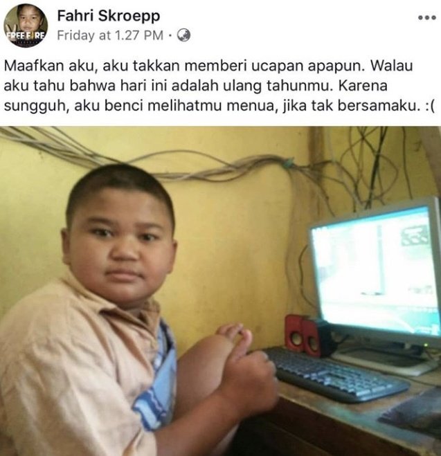 Status Kocak Fahri Skroepp Bocil Yang Jago Bikin Bikin 