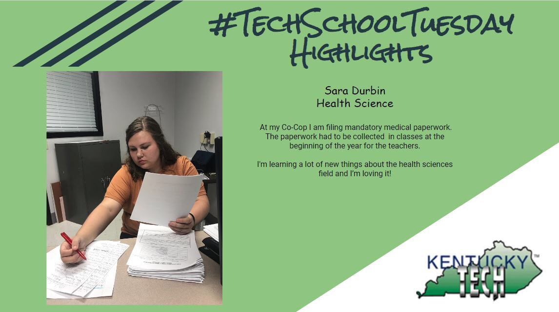 AtcWebster's tweet photo. It’s #TechSchoolTuesday!!! Our spotlight is on the Health Science program at Webster Co ATC. Check our some of our students at their co-op and their after school work locations!  #techschooltuesday #1WC @AtcWebster @wchosa https://t.co/OQzQiqaMPL