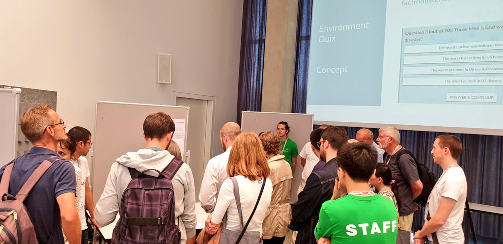 JoeyPrink's tweet image. hey #Interspeech2019! join us now for the hackathon demos.. see cool projects developed in only one day and have the chance to win an Aleza device!! hall 4! happening NOW until 6pm 

#interspeech #hackathon