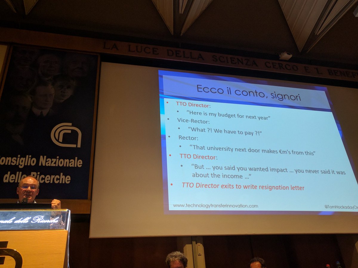 PiccalugaA's tweet image. @TomHockadayOxon - notevole esperto di questi temi - ci ricorda che circolano ancora idee &quot;particolari&quot; sulle attività di trasferimento tecnologico. Ne discutiamo alla #netval Summer Conference. @NetvalITA @MassiGranieri @adiminin @RicPietrabi