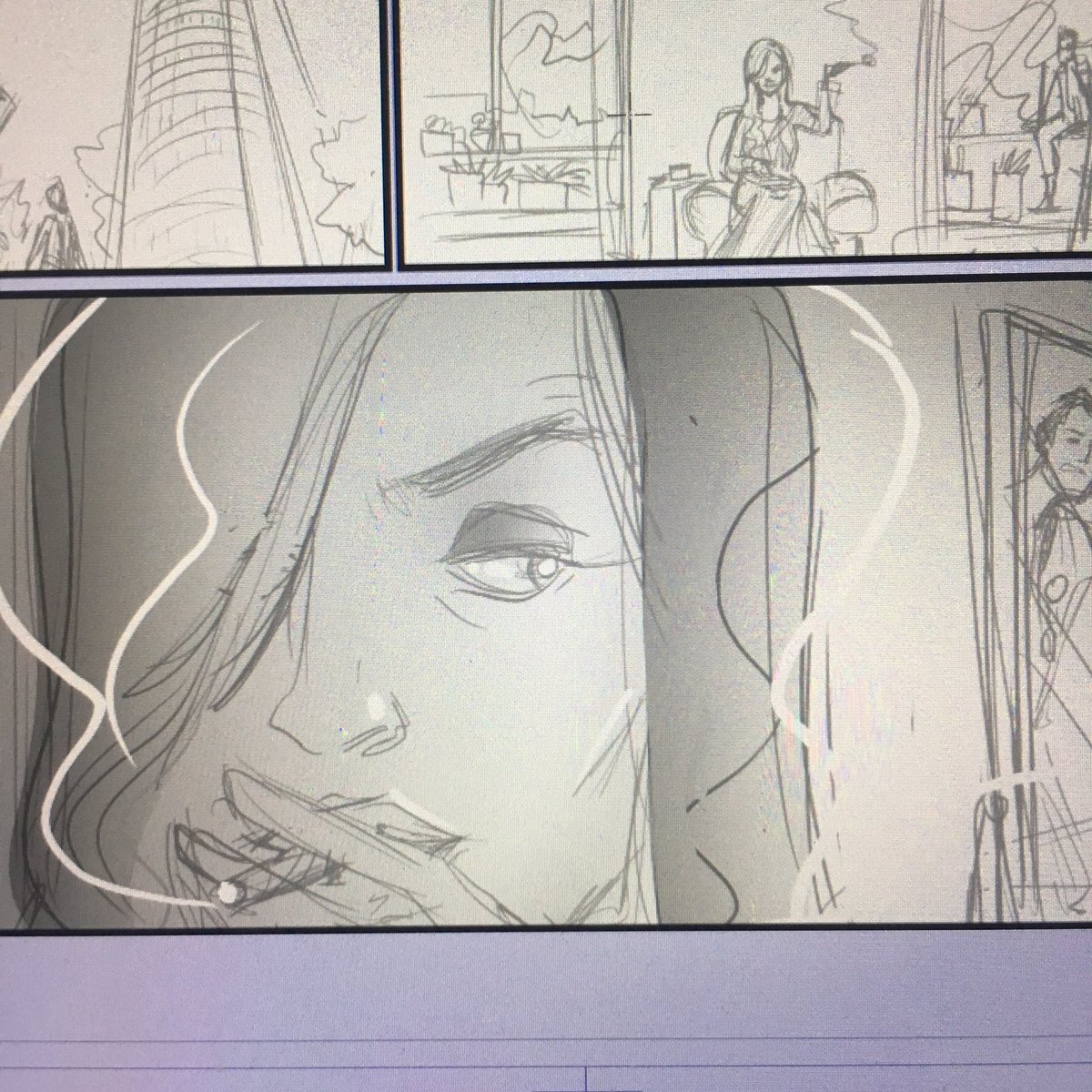 spectredeep6's tweet photo. Sometimes the harder I work I work to make a character not look like me makes that chick look like me even more. Sorry. #scifi #sciencefiction #ogn #graphicnovel https://t.co/lkvacWNmvA