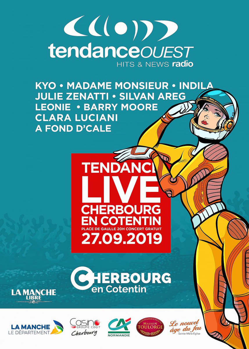 Indila sera présente au @tendanceouest Live à Cherbourg le 27 septembre !