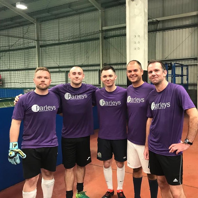 FarleysLaw's tweet photo. Our #TeamFarleys were excited to take part in @pcaltd's charity football tournament last weekend and were delighted to make it to the final! Great work team! ⚽️🥈 https://t.co/bNGs6o5YUe