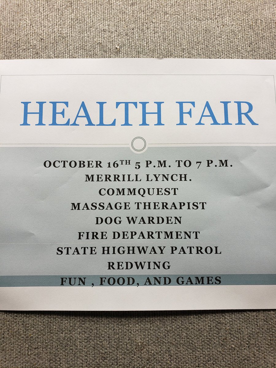 #HealthFair
#WorkGroupDeservesIt