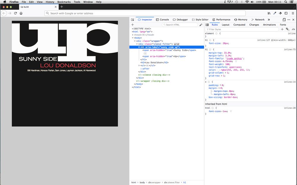 SVG to the rescue! At a loss trying to find the typeface for UP, I suddenly got inspired by Graphic Means and a parting conversation with <a href="/IamMarkPorter/">Mark Porter</a> at <a href="/ampersandconf/">Ampersand Conference</a> last year, and remembered that sometimes we just have to make our own type! #WIP #newNotes