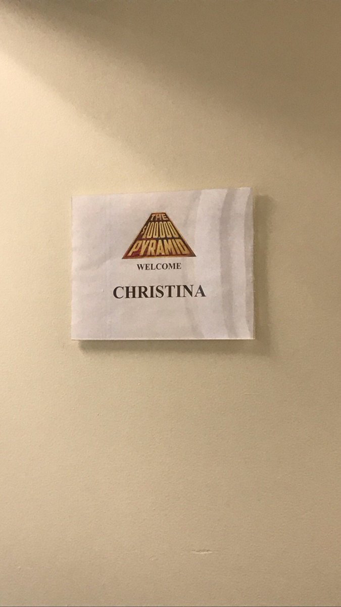 ChristinaMRau's tweet photo. Will I win $150,000? Will I make a weird ugly face at @michaelstrahan? Will I make a fool of myself? Find out on 9/22/19 by watching #100KPyramid.
#gameshows #sundayfunandgames
cc: @macantone @katiecouric (aka the best teammates) https://t.co/rGJMUxPQY0