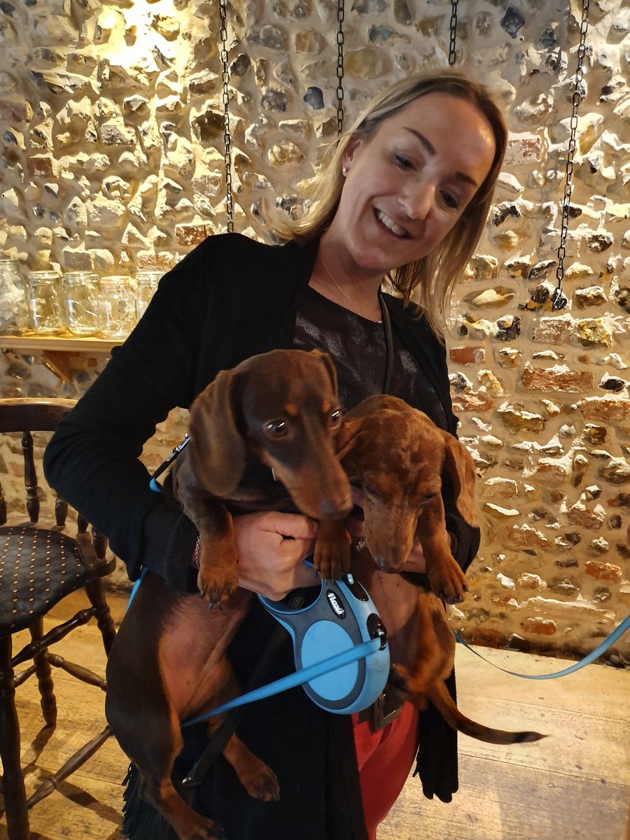 Dogs of the week, Tiny &amp; Pebble <a href="/Dogfriendlybse/">DogFriendlyBSE</a> <a href="/wscBeer/">West Suffolk CAMRA</a> <a href="/oakesbarn/">Oakes Barn Partners</a>  #dogs #dogfriendly #dachshund #local #Pub