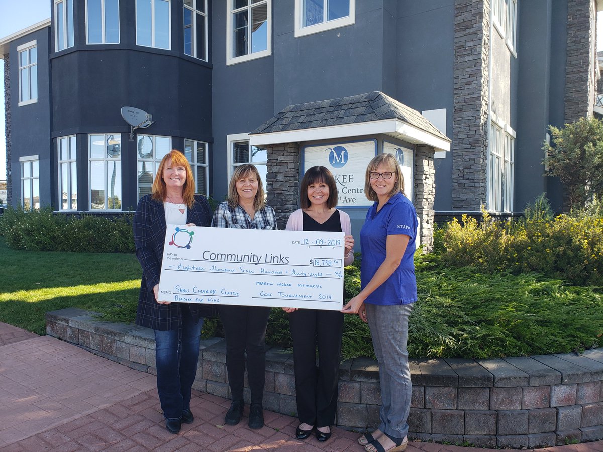 Community Links (@nrvcl) on Twitter photo Thank you to the Martin McKee Memorial Golf Tournament for the generous donation to Community Links through Shaw Birdies For Kids presented by Altalink where it will be matched up to 50%! #BFK <a href="/mckeeairdrie/">McKee Homes </a> Thank you to the Martin McKee Memorial Golf Tournament for the generous donation to Community Links through Shaw Birdies For Kids presented by Altalink where it will be matched up to 50%! #BFK <a href="/mckeeairdrie/">McKee Homes </a>
