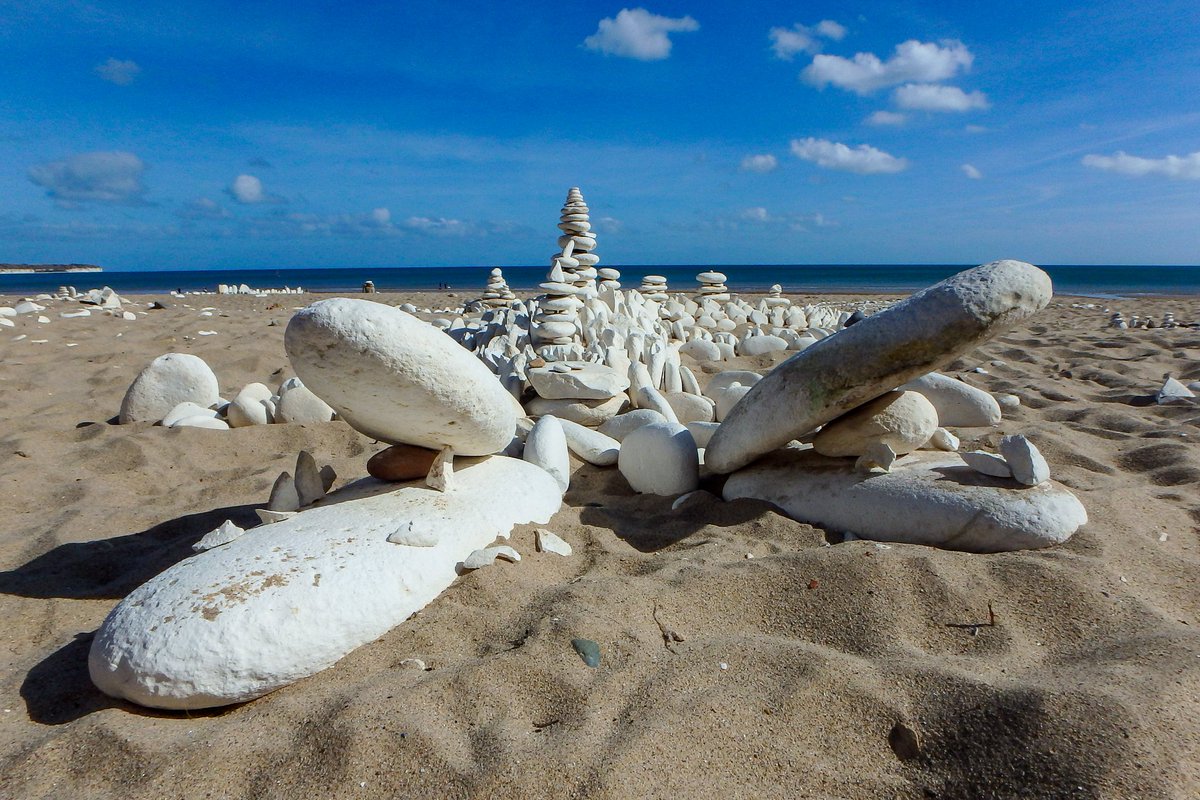 ApertureF2's tweet image. Stone art - Bridlington North Bay, East Yorkshire.