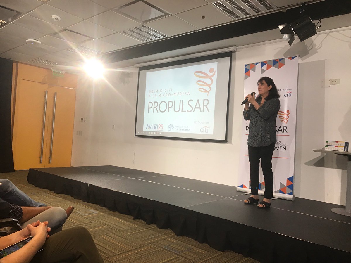 PropulsarPremio's tweet photo. . @adriatk da el cierre al evento Premio Propulsar en nombre de #CitiFoundation https://t.co/BbqOKrSPPw