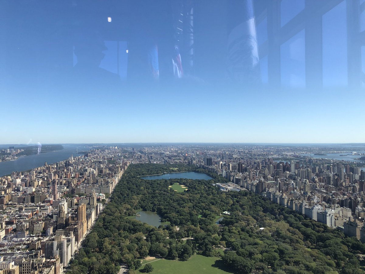 This is the view from the 107th floor of the tallest residential building in the world - Central Park Tower. The luxury apartment building has 131 floors and tops out at 1550 feet. Apartments still available range from $6.9 to $60 million. <a href="/ABC7NY/">Eyewitness News</a>