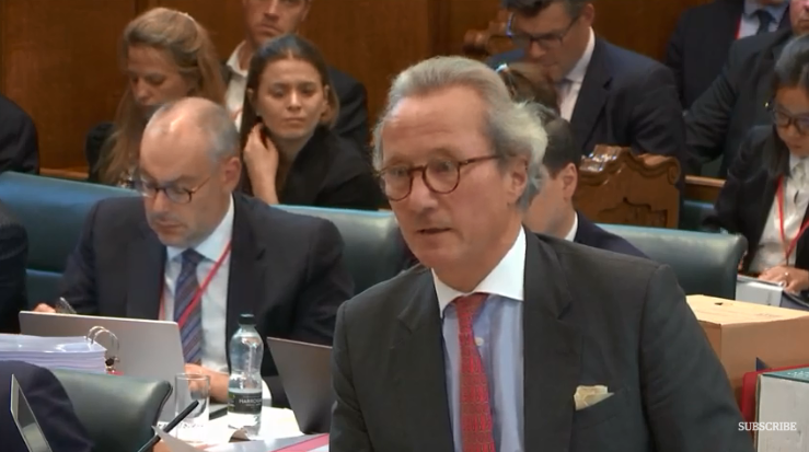 AddictedToTweed's tweet image. My lasting image of this #SupremeCourt examination of the #ProrogationCase or #CherryCase, regardless of its eventual judgement, may be this image of one of the judges contemplating the Tory Govt's summission that they extended #Prorogation for the SNP Party Conference... 🤔😂