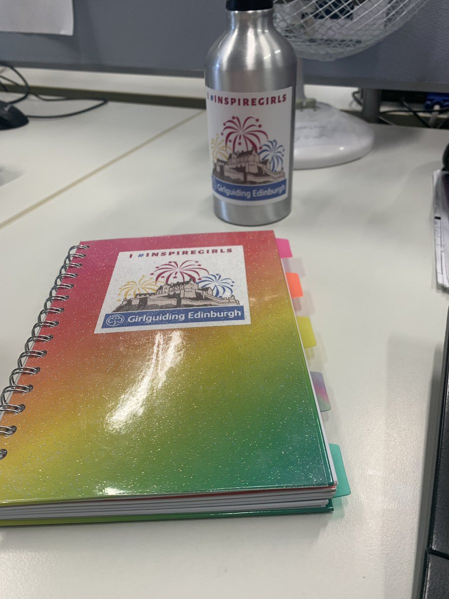 Excited to show off my I #InspireGirls stickers! Always happy to share my experiences with <a href="/girlguidingedin/">Girlguiding Edinburgh</a> for those interested in learning more 😊