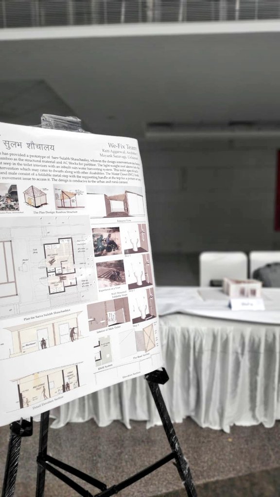 mayanksaravagi's tweet photo. It was a great experience to be a part of #SAN-Sadhan #Hackathon by @91springboard @MoJSDoWRRDGR @gssjodhpur @paramiyer_ @swachhbharat @NITIAayog @AIMtoInnovate @socialpwds as WeFix team. An idea sharing platform to built #toilet that is #accessible for all #SanHack https://t.co/UqxPZwIIgK