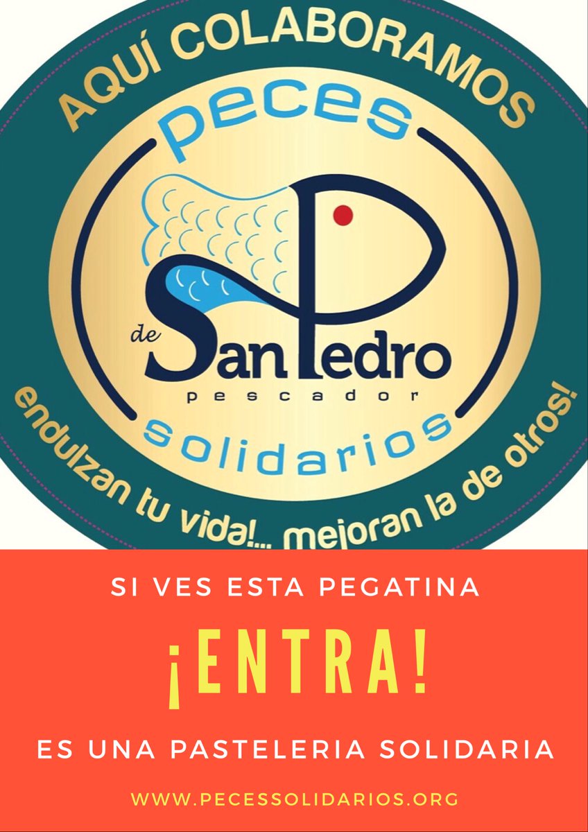 pecessolidarios's tweet photo. @chefjoseandres Pongo mi proyecto solidario a su disposición. No he sido capaz de sacarlo adelante, pero creo que se merece una segunda oportunidad.
“Peces de San Pedro Pescador”, el postre solidario de España... https://t.co/brECR39uHF