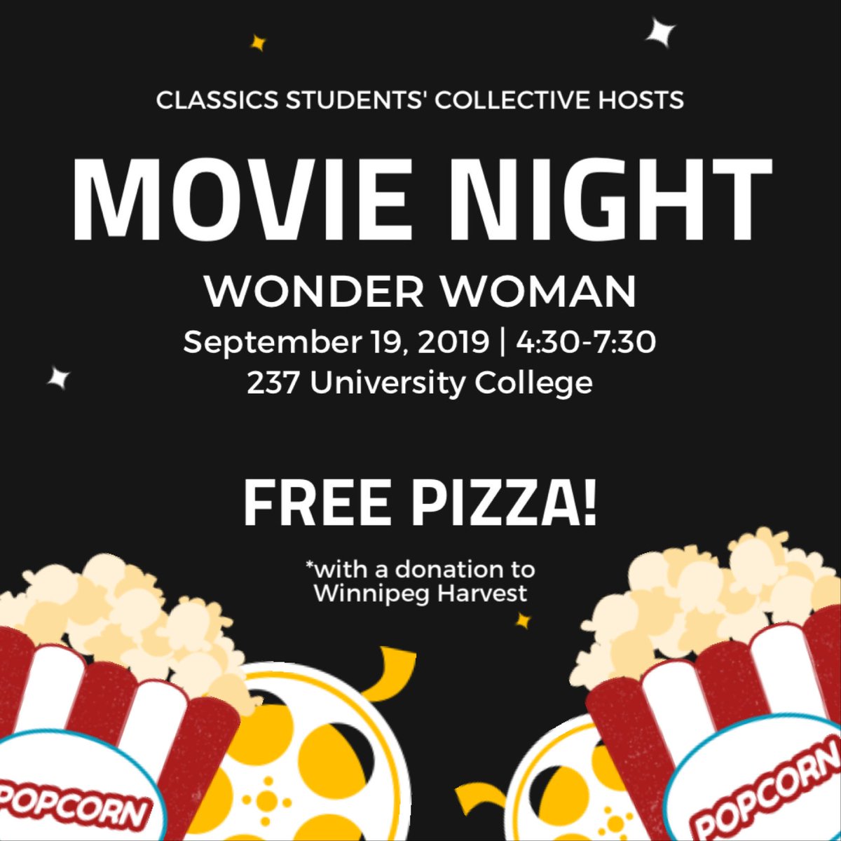 uofm_csc's tweet image. And we’re back! Our fall movie night will be happening this Thursday (Sept 19th) at 4:30 in 237 University College. And we’re watching Wonder Woman! If you bring a donation for Winnipeg Harvest, we’ll give you pizza!

Can’t wait to see you there!
#umcsc #umclassics #umanitoba