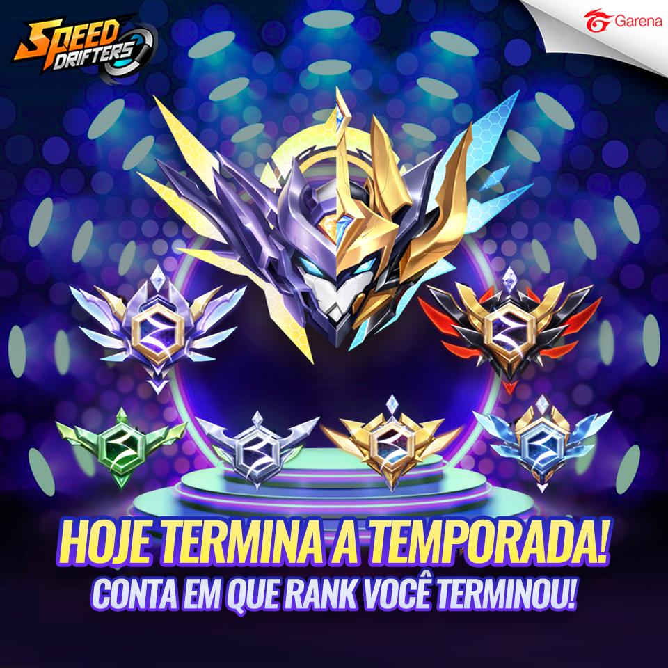 Garena Speed Drifters Brasil on X: Adeus season velha, feliz temporada  nooova 🎵 A primeira temporada já acabou e já estamos a todo o vapor  planejando novidades para a Temporada 2! 😎