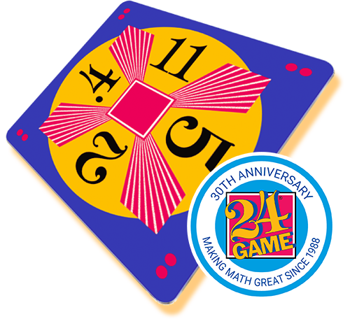 24game's tweet photo. Who's up for solving this #24Game #Decimals 2-dot card, taken from our homepage at https://t.co/V2vDd65ydB โ๏ธ๐โโโ๏ธโ 24Challengeยฎ 24ยฎ Game #24Challenge #math #make24 https://t.co/4KmzAhGgxS