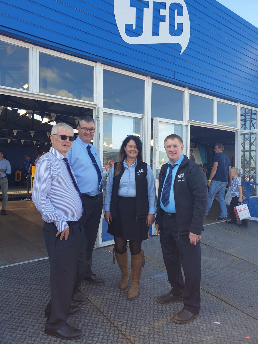JFCAgri's tweet photo. Great to have @AmbRobinBarnett visit the #JFCAgri stand at the @NPAIE today. #JFC #JFCShow #JFConTour #Ploughing19 https://t.co/u5copbm6vN