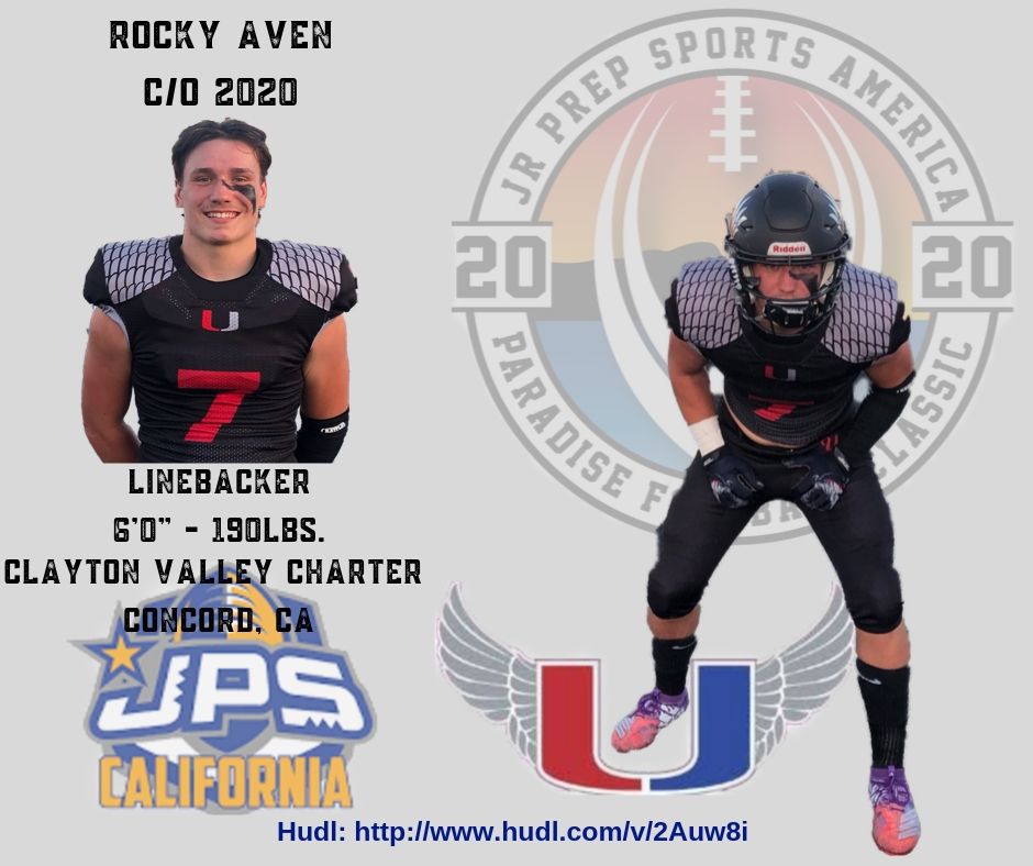 Great instincts, athletic ability and a nose for the ball...JPS California is excited about Rocky Aven &amp; another group of LB(s) that could rival any in the country! 
<a href="/jrprepsports/">Jr Prep Sports</a>
 
<a href="/SportStarsMag/">SportStars™ Magazine</a>
 
<a href="/bayfbrecruits/">Bay Area (CA) Recruits</a>
 
<a href="/AvenRocky/">Rocky Aven</a>