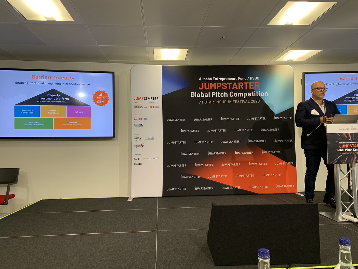 <a href="/BritishPearl/">BritishPearl</a> showcases #property #investment solution with scalable online platform to allow both equity and debt investment into properties globally - pitch at #Jumpstarter Semi-Final in London by <a href="/AlibabaGroup/">Alibaba Group</a> #alibaba <a href="/FINTECHCircle/">FINTECH Circle</a> <a href="/FINTECH_Bridge/">FINTECH Bridge</a> <a href="/Level39CW/">Level39</a> #fintech