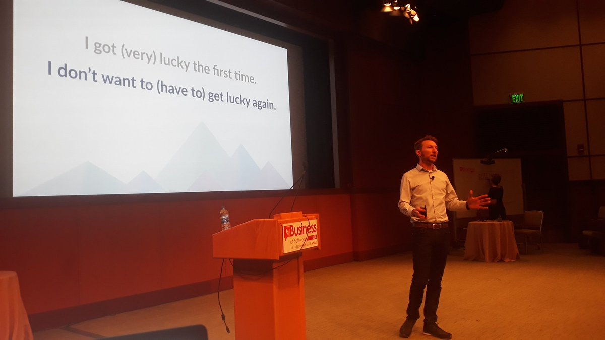 bosconference's tweet photo. Great to have @mattwensing (Founder of @simsaas_) back on the BoS stage now - talking about forecasting at #BoS2019 https://t.co/8GJjzOw51A