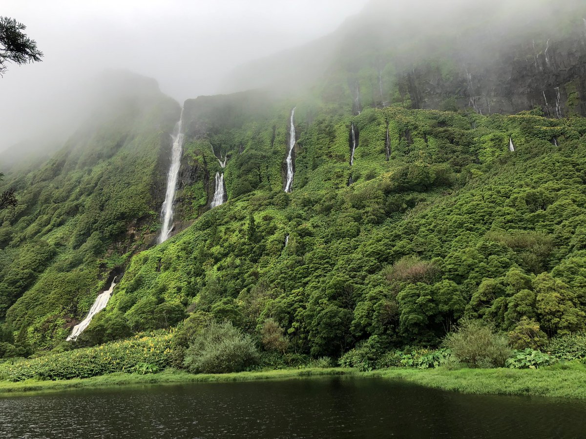 Today on #FieldAzores we spent a wonderful day exploring Flores, including hiking up to Poço da Ribeira do Ferreiro, which is a group of over 20 waterfalls. We were all lost for words #FieldCourseFortnight #ExeterGlobal