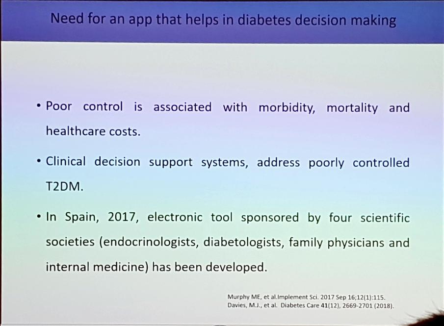 redGDPS's tweet photo. @anicebrian presentando excelentemente: The development anv Validation of the interacive engine #diabetes tool..."
APP: #IEDE Interactive Engine for Diabetes Care
#EASD2019 https://t.co/5TIfKK9dvO