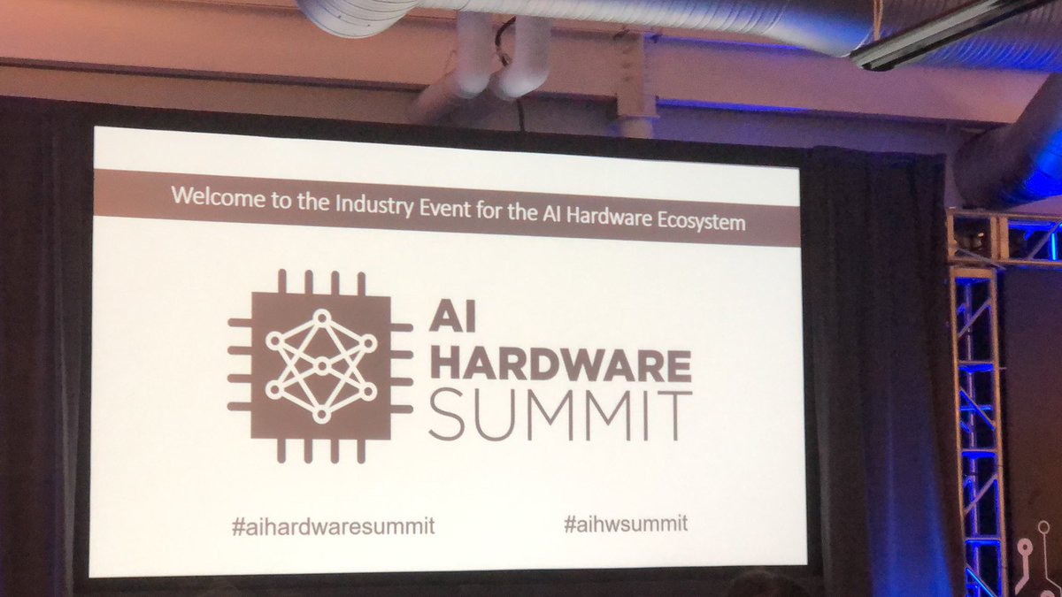 Attending the AI Hardware Summit in Mt. View - looking forward to seeing some new tech and making some new connections