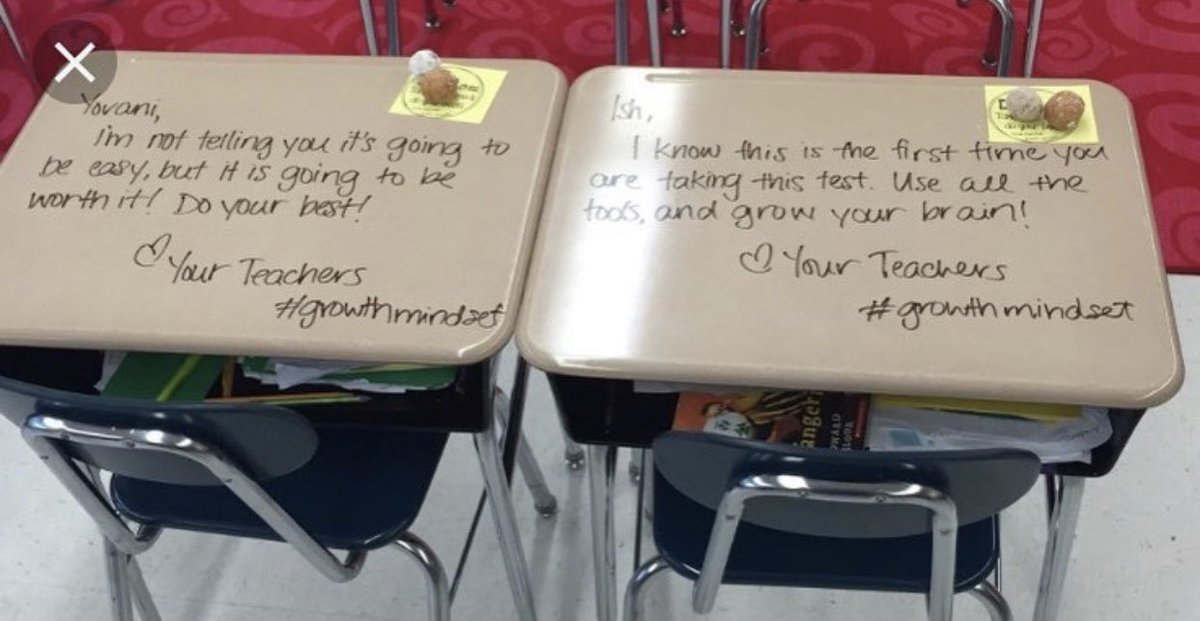 Love this positive reinforcement idea for testing week! #archstl #CatholicEdSTL #GrowthMindset #BeTheNOWofGod
