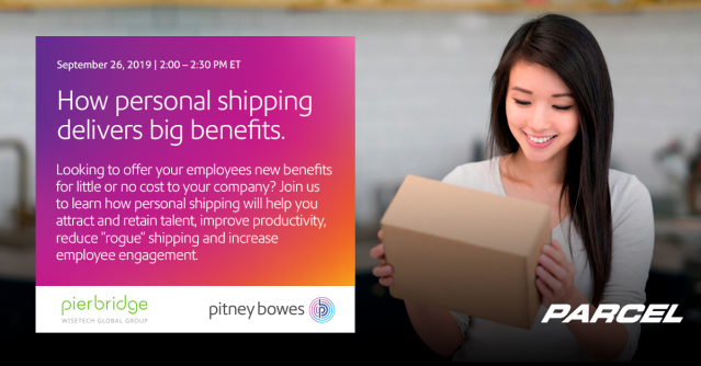 stephben12's tweet photo. Lean how adding personal #shipping to your benefits package can deliver big benefits. @Pierbridge @PARCELmedia #PBemp https://t.co/OImYwZD5X9 https://t.co/Q8gdPuTNdO