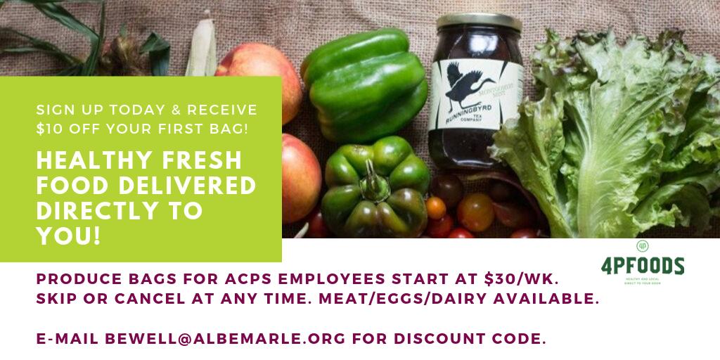 Hey <a href="/k12albemarle/">AlbemarleCountySchls</a> staff! We've added three pick up sites just for you! Sign up NOW and get $10 off your first bag!