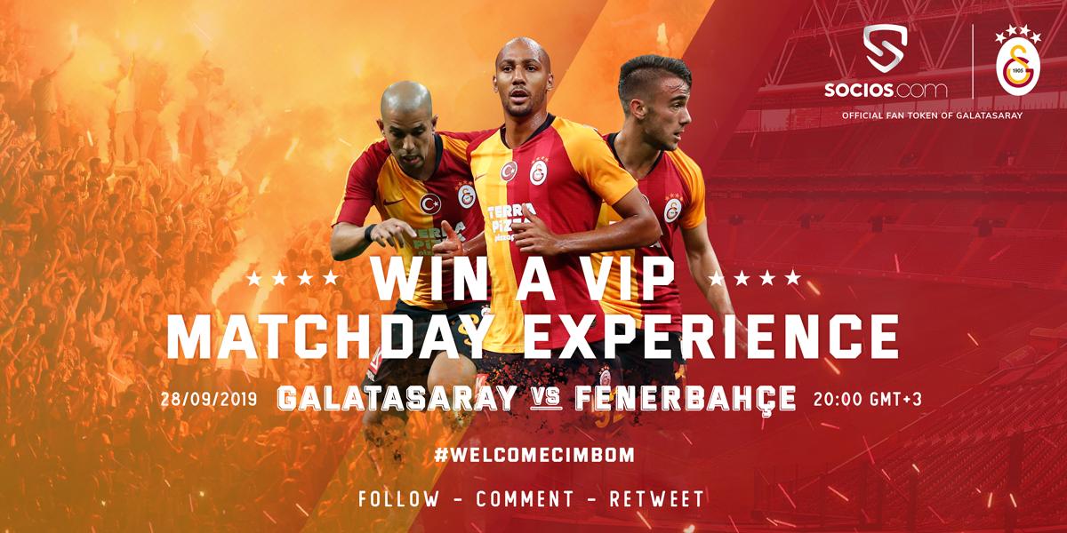 🦁Işte bunu hak ettiniz! <a href="/GalatasaraySK/">Galatasaray SK</a> vs Fenerbahçe S.K.Kıtalararası Derbisine iki kişilik VIP bilet kazanma firsatiniz burda! 

Katılmak için:
✅<a href="/socios/">Socios.com</a> takip et   
✅Yoruma #WelcomeCimbom bırak 
✅Kanalımızı takip et: bit.ly/SociosTube 
✅Retweetle 

#wearesocios