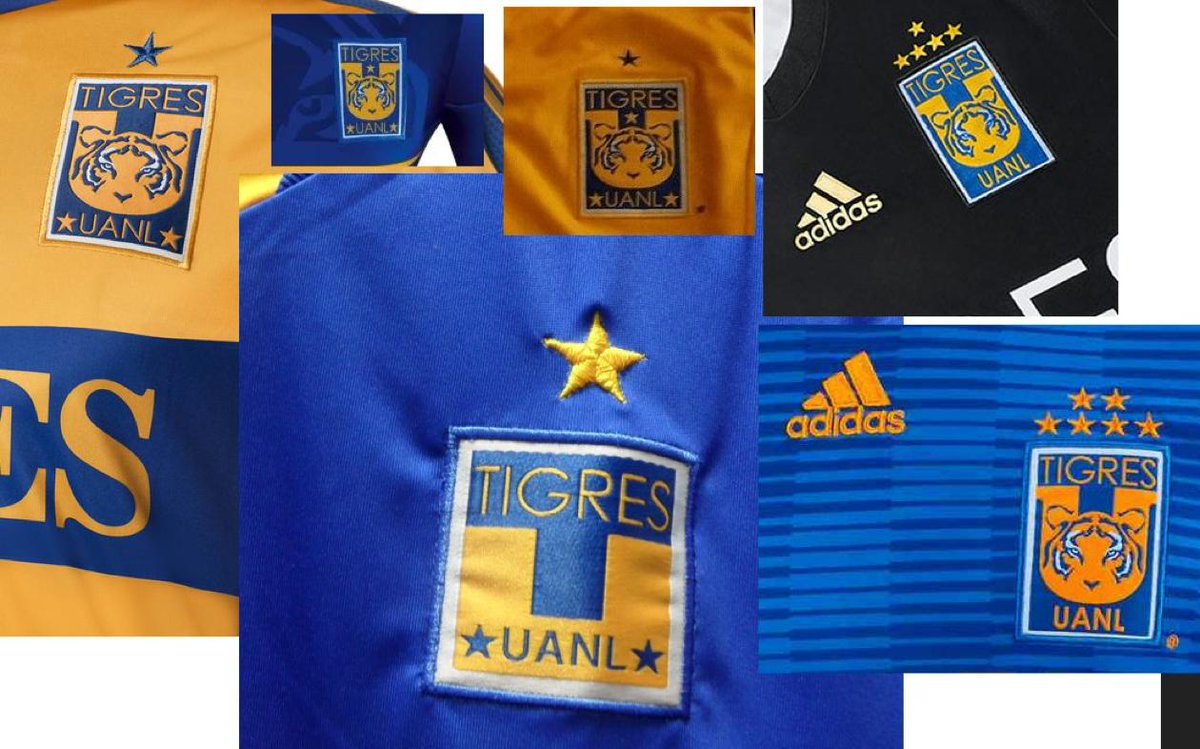 TigresJersey's tweet photo. Después con el nuevo logo y campeonato del 2011 , se optó por acomodarlo primero con la nueva estrella sobre el, luego adentro de el y cuando se obtuvo la cuarta, las 4 sobre el escudo.
El club cada vez menos utiliza las estrellas donde puede, pero aun no lo aplica en el jersey. https://t.co/0sZ6caTSAS