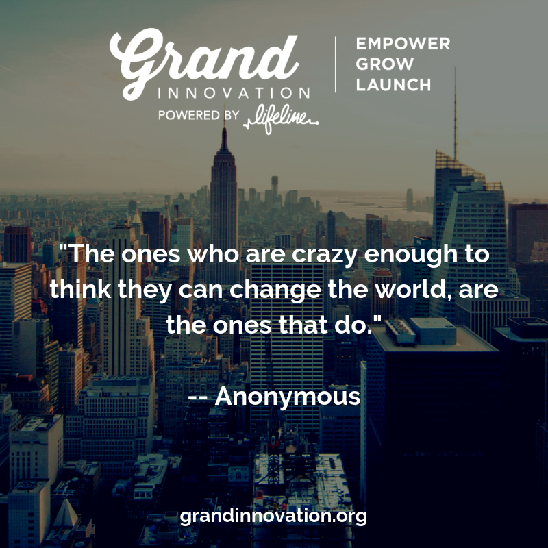 LifeLineDetroit's tweet image. "The ones who are crazy enough to think they can change the world, are the ones that do."

-- Anonymous