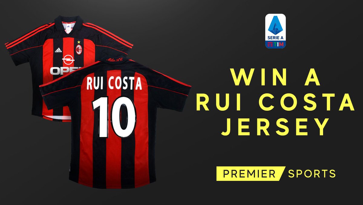 PremSportsTV's tweet photo. @classicshirts And for AC Milan fans ahead of the Derby della Madonnina, we have an amazing comp for 1⃣ lucky winner!

🔴⚫ WIN! 2001-02 AC Milan Home Shirt Rui Costa #10

To enter, RT this post, follow @PremierSportsTV and @classicshirts 

Good luck 🤞 https://t.co/qaGZMzo4o4