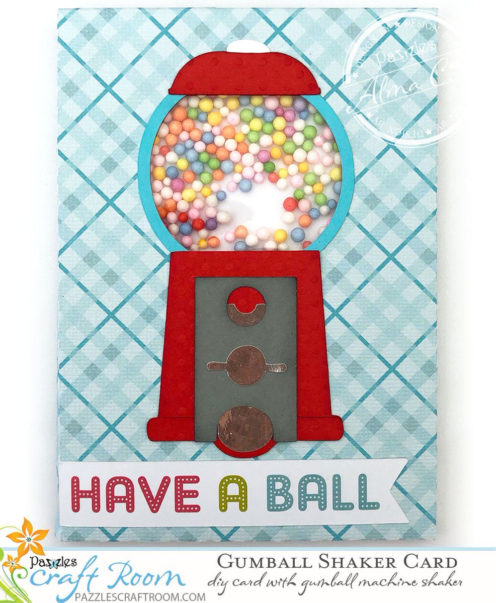 Pazzles's tweet image. A gumball shaker card by Alma from SVGCuttables with "shake-able" gumballs. Interchangeable titles for a birthday, valentine's day, or party invitations. Custom envelope also included!

pazzles.net/wordpress/2019…