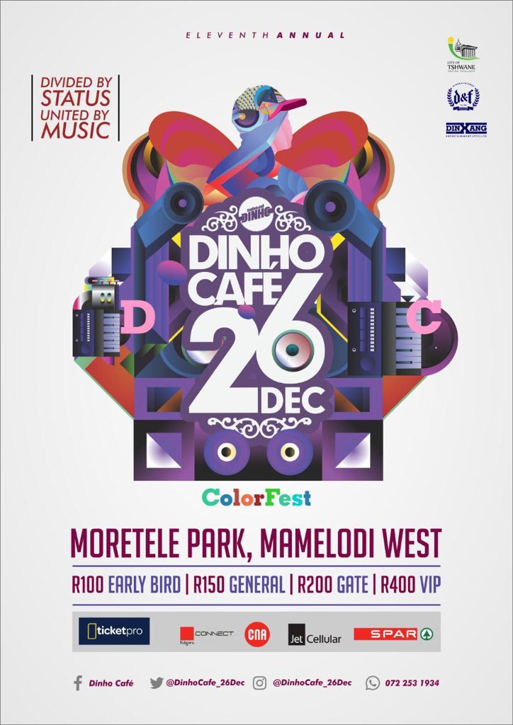 basiiie_nd's tweet image. Team Dinho Café brings You their 11th annual Dinho Café 26 December with a Splash Of Color... 

Tell Your friends to tell their friends that the tickets have finally dropped 

#DinhoCafé26Dec
#ColorFest