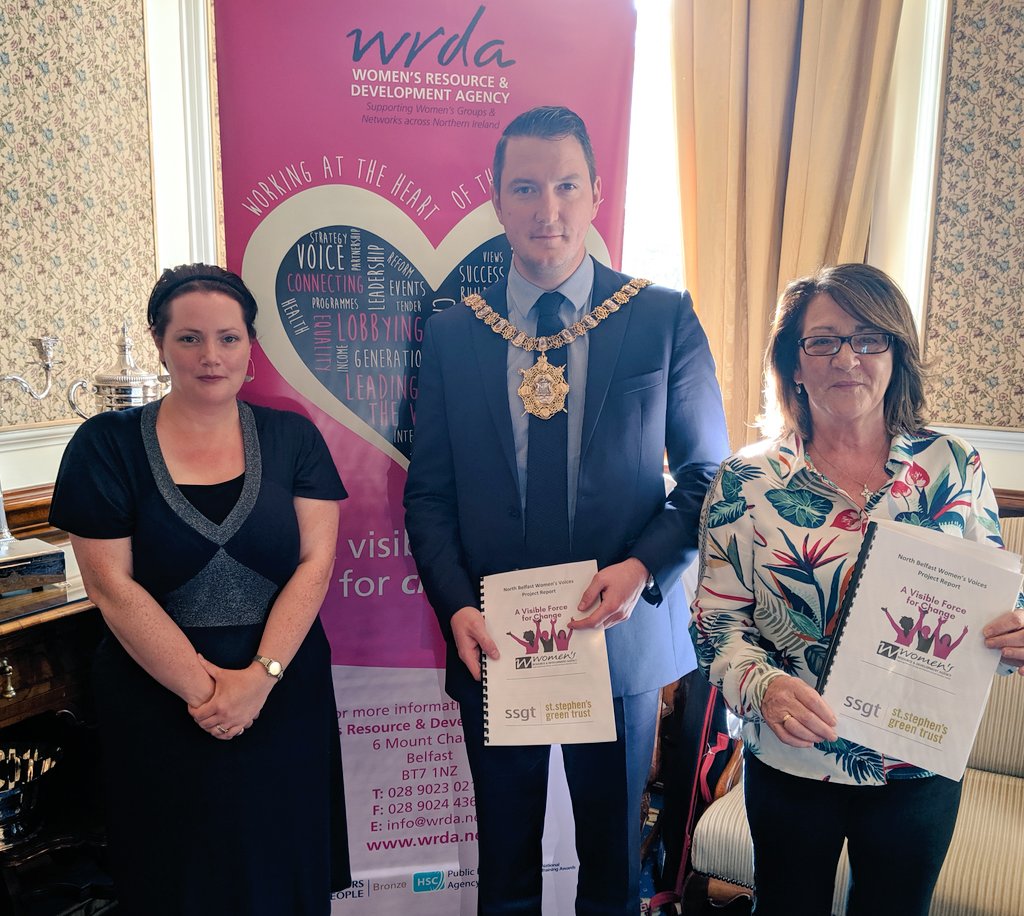 WRDA_team's tweet photo. Presentation of the final report of the North Belfast women's voices project including a women's charter for change that tackles head on some of the most challenging issues facing our communities. Difficult conversations produce courageous solutions! #communityrelationsweek https://t.co/ruMZRYmsAo
