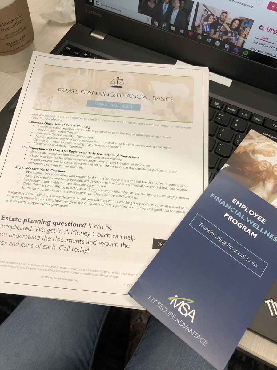 luluayala81's tweet image. Learning a lot of wealthy (💰no pun Intended) info @MSAWellness  presentation. #EstatePlanning #FinancialBasics #MySecureAdvantage #LiveMagenta @Orion9874 #BeMagenta #DreamTM #TeamMagenta @MissionTXperts