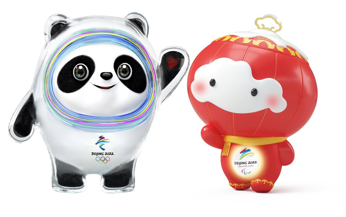 Paris 2024 on X: Découvrez les nouvelles mascottes des Jeux d'hiver de  Pékin 2022 ! Nous vous présentons Bing Dwen Dwen pour les Jeux Olympiques  et Shuey Rhon Rhon pour les Jeux