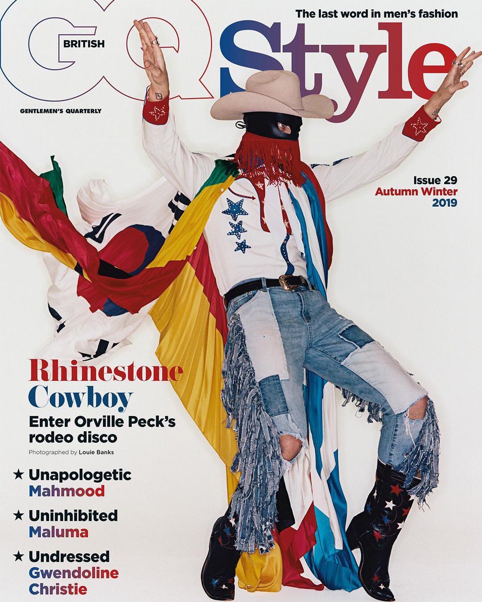 orvillepeck's tweet photo. I still can’t quite process this. Huge thank you @BritishGQ for letting me be the first country star to grace the cover. And to the whole team for a damn wonderful job. Here’s a lil preview but there’s plenty more inside. My issue hits stores Thursday, so wrangle it up y’all!! https://t.co/iwuI6Wrexl