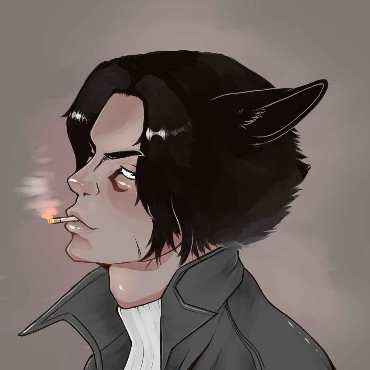 EstanielJay's tweet photo. Some personal art. My catte boi, Nokah'a Mahihkan from FFXIV. https://t.co/8uPl3UCVb8