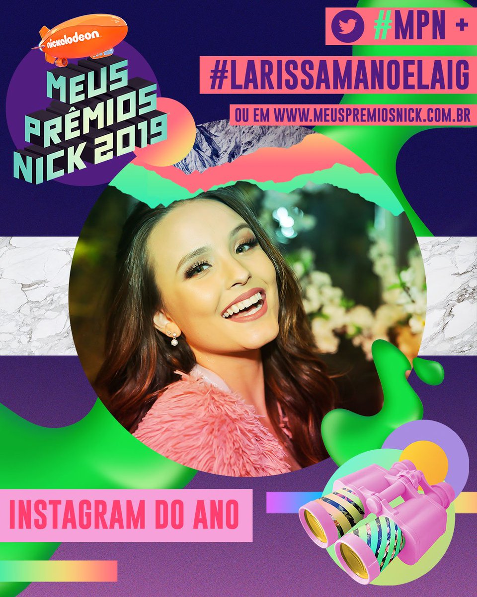 Tô amando estar na segunda fase de uma das categorias mais legais! ❤ Vamos levar essa! 🥰 Então continuem votando sem parar aqui no Twitter com as hashtags #MPN + #LarissaManoelaIG / <a href="/LariManoela/">Larissa Manoela</a>