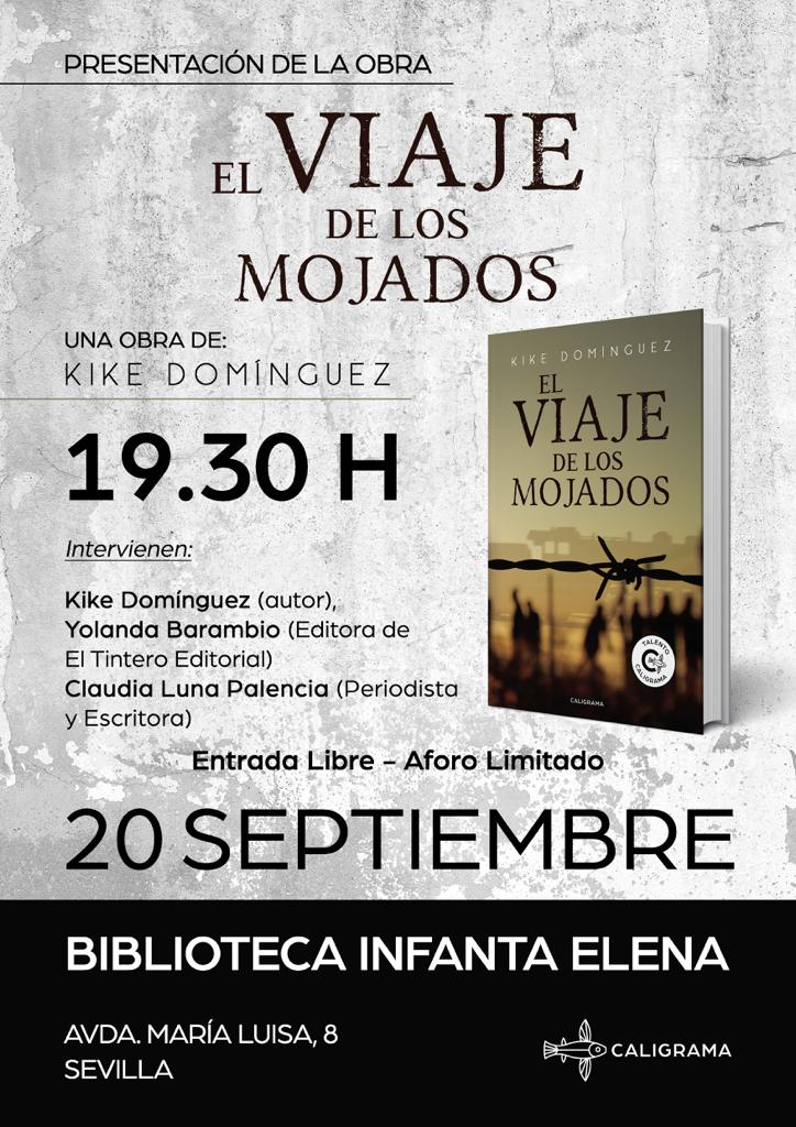 barambioes's tweet photo. #Elviajedelosmojados #SelloTalento estará en #Sevilla el próximo 20 de septiembre. Os esperan Kelvin y Gaby para contaros su tremenda historia. Además, estaré acompañada de su autor @calcuttano y de la escritora @claudialunapale en @bibSevilla @caligramabooks @caligramaeditor https://t.co/FYmoDQmEYc