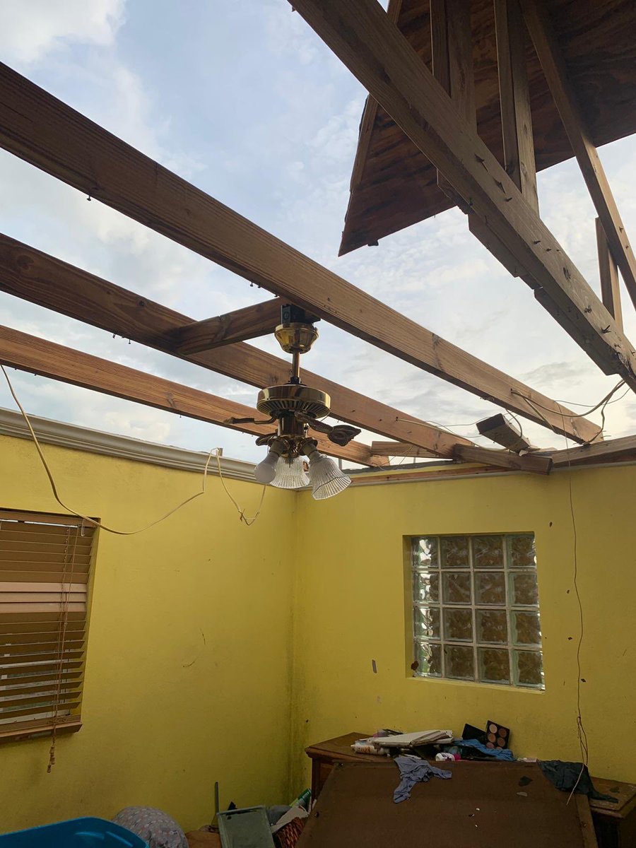 bearcat_mbb's tweet photo. As Coach Sheehy mentioned in an earlier tweet, one of our players lost everything in Hurricane Dorian!  Here are some pictures of the their devestation!  Please consider helping Godfrey and his family! https://t.co/mLX3c7SJJ5