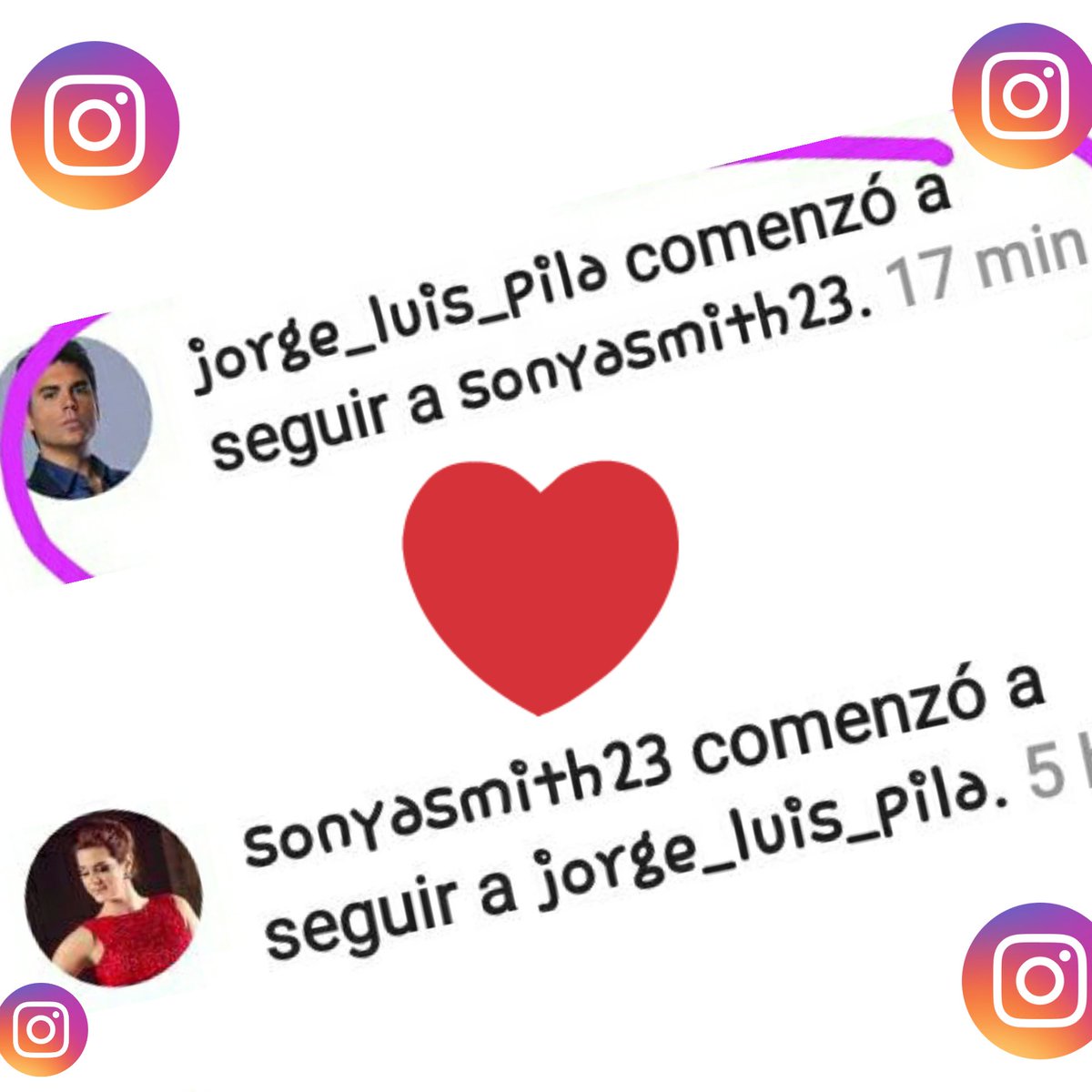 PilaSmithP's tweet photo. Cuando mis bebes se siguen en Insta 😢🙌💃🙌❤💘 @Sonya_Smith @jorgeluispila  #PilaSmith https://t.co/zqRR88F7MH