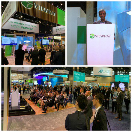 viewray's tweet photo. Thank you to Dr. Parag Parikh from @HenryFordNews for providing an update on the SMART trial - the first prospective multi-institutional study on ablative pancreas #SBRT. A large group gathered to hear how MRIdian #onTableAdaptive #radiotherapy targets pancreatic cancer. #ASTRO19 https://t.co/IAPlG6obx6