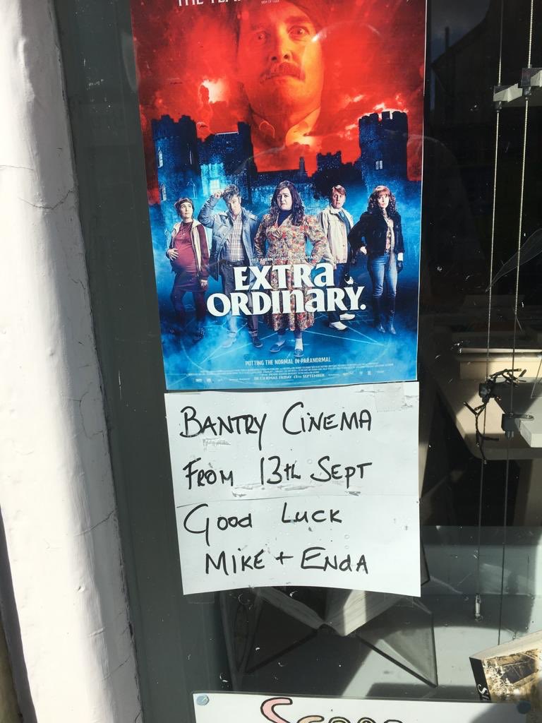 Word of mouth is so important to a small film like #ExtraOrdinaryFilm - for example Here is a home-made poster from Schull in west cork (where Mike is from) with this cuteness how could you not go see it! Thank you and #pleasetellpeopleifyoulikeit